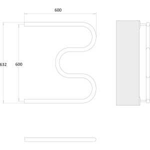 Купить Полотенцесушитель водяной Domoterm М-образный 32 М DMT 60х60, хром в Москве с доставкой Полотенцесушитель водяной Domoterm М-образный 32 М DMT 60х60, хром