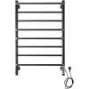 Полотенцесушитель электрический Domoterm Орфей DMT П8 50x80, черный, R