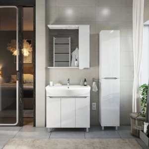 Тумба с раковиной SanStar Лайн 80 раковина Santek Балтика 80