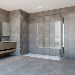 Душевой уголок Vincea Garda VSR-1G28019CL 190x80 см, профиль хром, стекло прозрачное