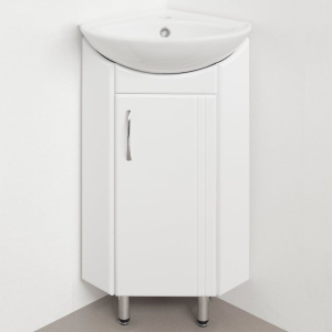 Купить Мебель для ванной Style Line Эко Стандарт Веер 30 угловая, белая в Москве с доставкой Мебель для ванной Style Line Эко Стандарт Веер 30 угловая, белая