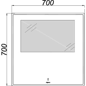 Зеркало Aqwella UM 70