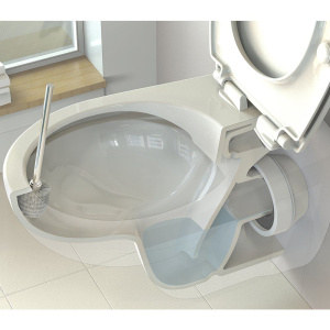 Комплект Унитаз подвесной Ideal Standard Eurovit K881201 безободковый + Инсталляция TECE Now 9400412 4 в 1 с кнопкой смыва