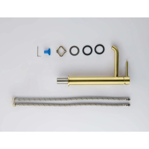 Смеситель для раковины Aquatek Европа AQ1304BG шлифованное золото