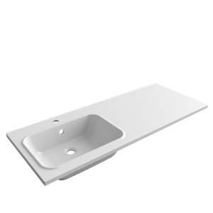 Раковина DIWO Новгород NRnS1200L, на стиральную машину, с кронштейном