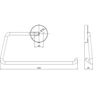Купить Полотенцедержатель Emco Round 4355 133 00 черный в Москве с доставкой Полотенцедержатель Emco Round 4355 133 00 черный