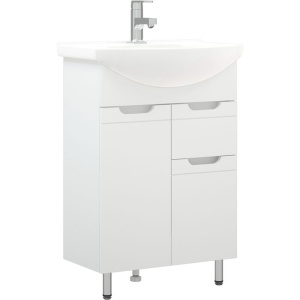 Тумба с раковиной Corozo Лея 60 белая