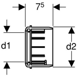 Купить Раструб с уплотнением 90/110 Geberit 367.928.16.1 в Москве с доставкой Раструб с уплотнением 90/110 Geberit 367.928.16.1