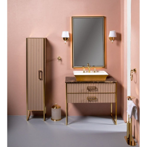 Зеркало Armadi Art Monaco 70 капучино, золото, с подсветкой