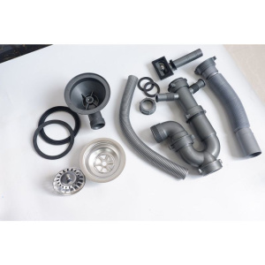 Купить Мойка кухонная Ulgran 50х45, черная брашированная сталь в Москве с доставкой Мойка кухонная Ulgran 50х45, черная брашированная сталь