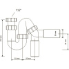 Сифон для мойки McAlpine MRSK12-50