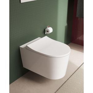 Унитаз подвесной VitrA Nest QuantumFlush 7870B403-0075 безободковый, с микролифтом