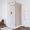 Душевая перегородка Vegas Glass EAF TUR NOVO h1890 116 09 05 профиль золото, стекло бронза