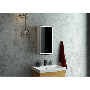 Зеркало-шкаф CONTINENT Allure R 35х65 с подсветкой