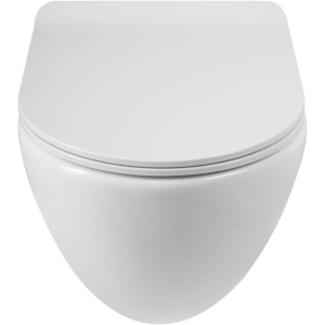 Унитаз подвесной BelBagno Amanda BB051CHR безободковый, крышка BB901SC с микролифтом