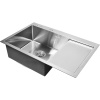 Мойка кухонная Wisent 7851-L с раздвижным коландером, сатин