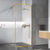 Душевая перегородка Vincea Walk-in HP Art VSW-1HP800FLBG 80 см, профиль брашированное золото, стекло рифленое