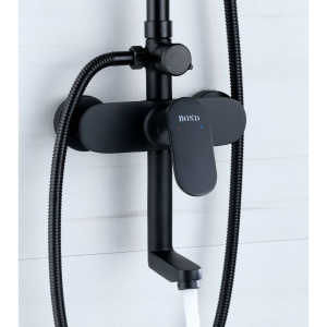 Душевая стойка BOND Circle B01-9188 черная