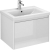 Тумба с раковиной Velvex Klaufs 60.1Y белая, подвесная