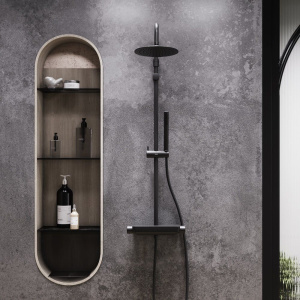 Душевая стойка Damixa Scandinavian Pure 936750300 чернная матовая