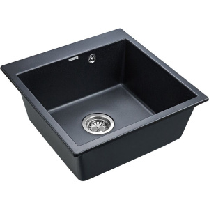 Мойка кухонная Paulmark Kante 50 PM105152-BLM черный металлик