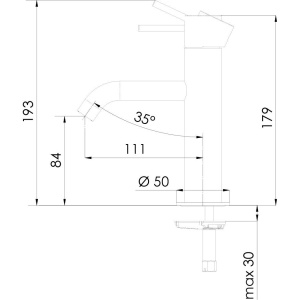 Смеситель для раковины Remer X Style X12 хром