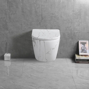 Купить Унитаз подвесной Ceruttispa Sella Aria Tornado MMW CT9532 безободковый, с микролифтом, белый мрамор матовый в Москве с доставкой Унитаз подвесной Ceruttispa Sella Aria Tornado MMW CT9532 безободковый, с микролифтом, белый мрамор матовый