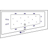 Акриловая ванна Excellent Sfera WAEX.SFL17.ULTRA L 170x100 см, угловая, с гидромассажем, с каркасом, со сливом-переливом, асимметричная