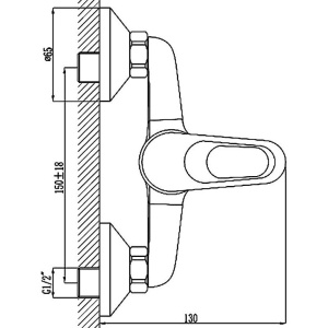 Смеситель для душа Rossinka B B35-41