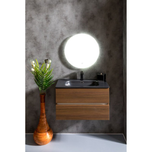 Купить Тумба с раковиной Armadi Art Vallessi 80 темный матовый фактурный в Москве с доставкой Тумба с раковиной Armadi Art Vallessi 80 темный матовый фактурный