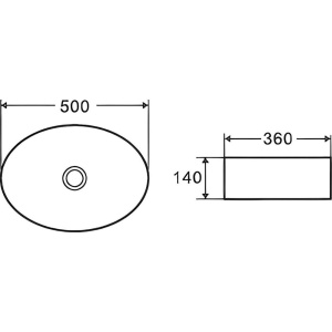 Раковина D&K Matrix 50