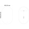 Зеркало Art&Max Torino 60х100 с подсветкой, с подогревом