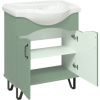 Тумба с раковиной Runo Марсель 65, напольная, мята