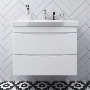 Купить Мебель для ванной комнаты AM.PM Like 80 подвесная, белый глянец в Москве с доставкой Мебель для ванной комнаты AM.PM Like 80 подвесная, белый глянец