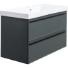 Тумба с раковиной La Fenice Elba Twin 100 серая