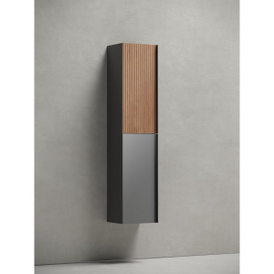 Шкаф-пенал Sancos Delta 35 дуб красный, графит