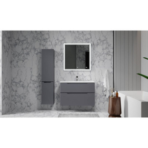 Купить Мебель для ванной Raval Wector 90, подвесная, антрацит в Москве с доставкой Мебель для ванной Raval Wector 90, подвесная, антрацит