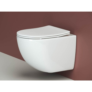 Комплект Унитаз подвесной Ceramicanova Forma CN3009 безободковый + Шумоизоляция Geberit + Инсталляция Duofix Delta 458.149.21.1 с кнопкой смыва, хром