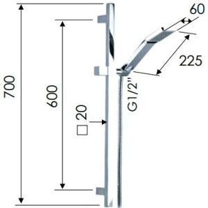 Душевой гарнитур Remer 317S317SQ