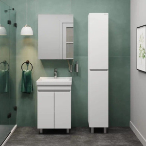 Мебель для ванной Onika Милтон Квадро 55 напольная, белая