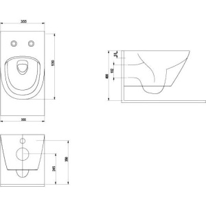 Купить Унитаз подвесной beWash Bogen 88303601 с сиденьем микролифт, с функцией биде белый в Москве с доставкой Унитаз подвесной beWash Bogen 88303601 с сиденьем микролифт, с функцией биде белый