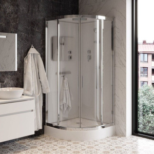 Купить Душевая кабина Ceruttispa Viva 101 100x100, профиль хром в Москве с доставкой Душевая кабина Ceruttispa Viva 101 100x100, профиль хром