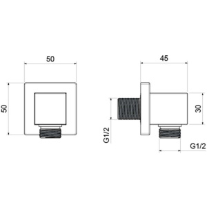 Шланговое подключение Aquatek AQ2458MB черный