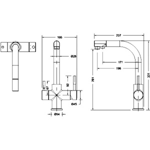 Смеситель для кухни Bravat Palace F729261CP-RUS