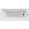 Акриловая ванна Excellent Aquaria WAEX.AQU14.RELAX 140x70 см, с гидромассажем, с каркасом, со сливом-переливом