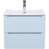 Тумба с раковиной IDDIS Edifice 60 подвесная, голубая