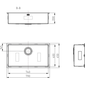 Купить Мойка кухонная Alveus Quadrix Monarch 60 золото в Москве с доставкой Мойка кухонная Alveus Quadrix Monarch 60 золото
