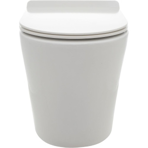 Купить Унитаз приставной AQUAme AQM3001 безободковый, с микролифтом в Москве с доставкой Унитаз приставной AQUAme AQM3001 безободковый, с микролифтом