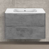 Тумба с раковиной Vincea Paola 80 бетон