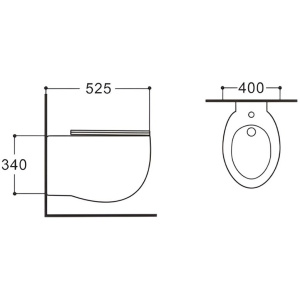 Биде подвесное Aquatek Альтаир AQ1089-00